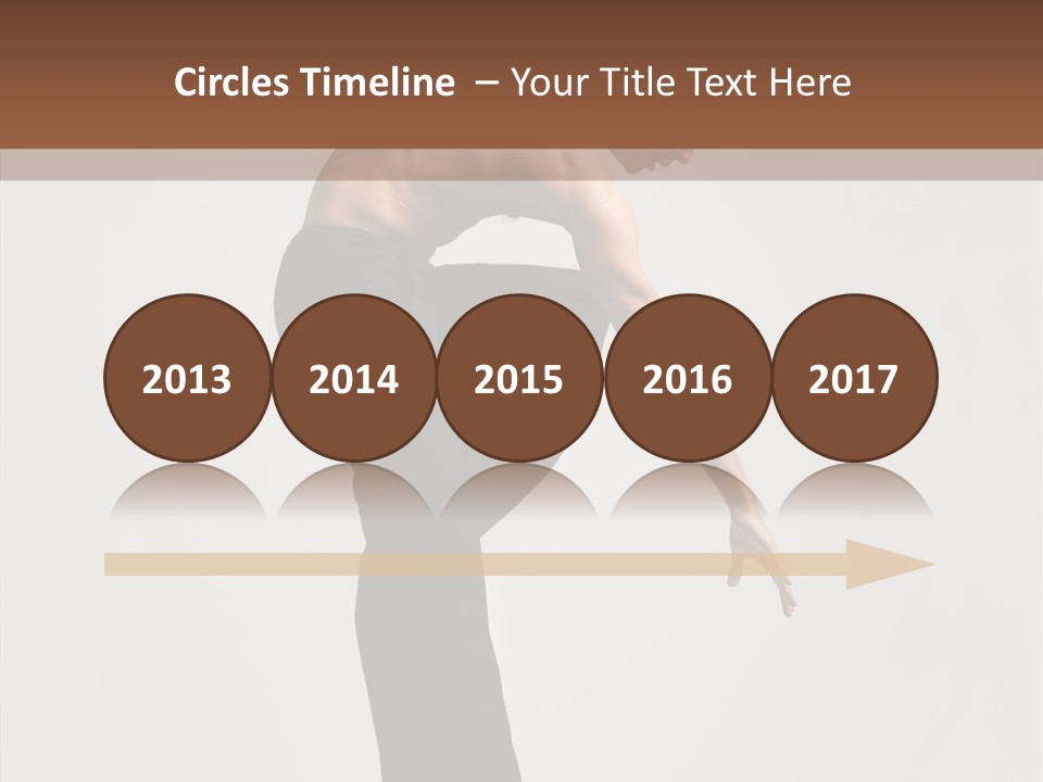 Gymnastic Acrobat Posing PowerPoint Template