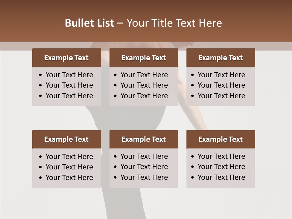 Gymnastic Acrobat Posing PowerPoint Template