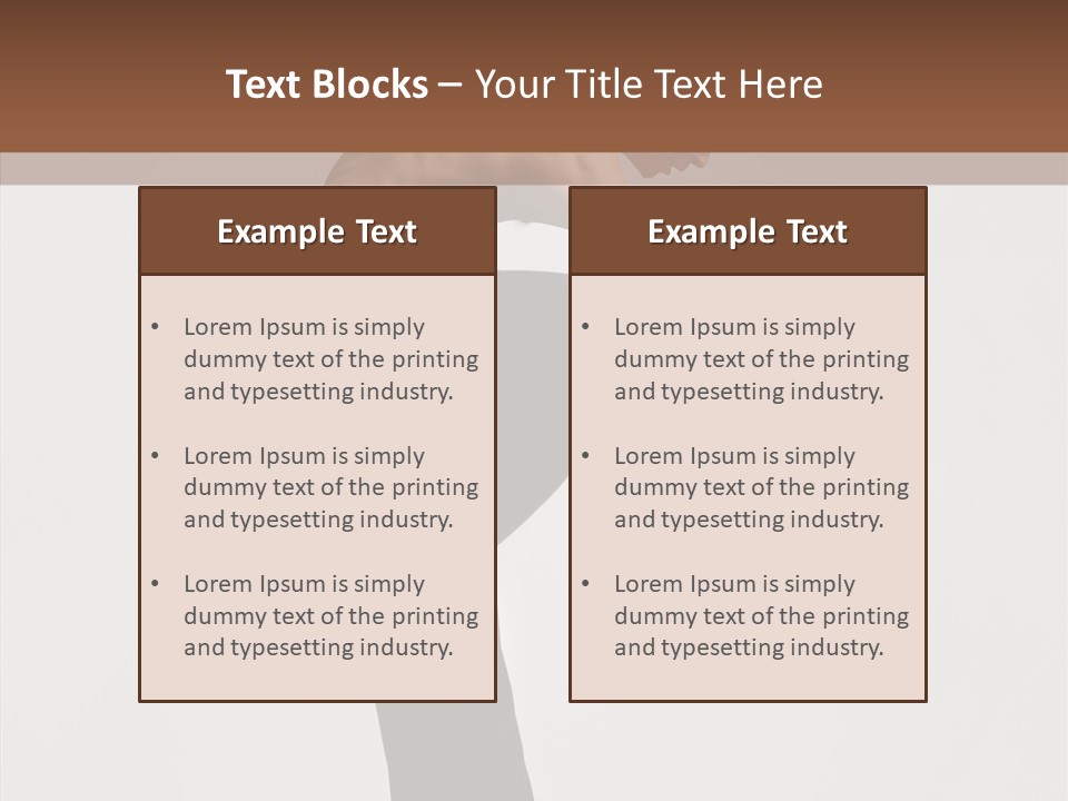 Gymnastic Acrobat Posing PowerPoint Template