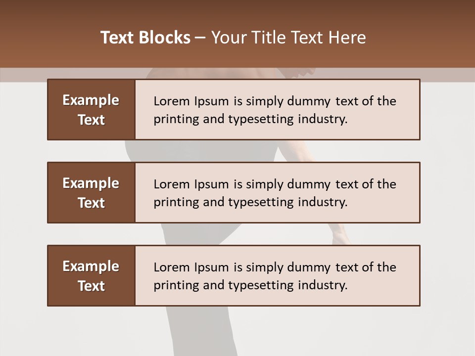 Gymnastic Acrobat Posing PowerPoint Template