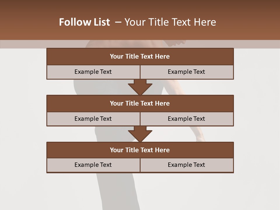 Gymnastic Acrobat Posing PowerPoint Template
