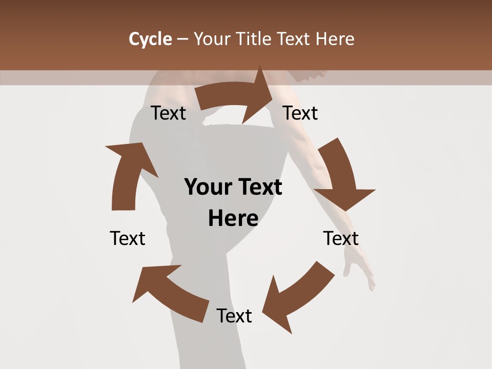 Gymnastic Acrobat Posing PowerPoint Template