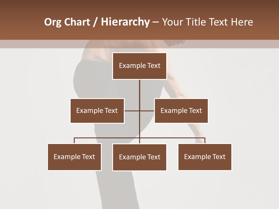 Gymnastic Acrobat Posing PowerPoint Template