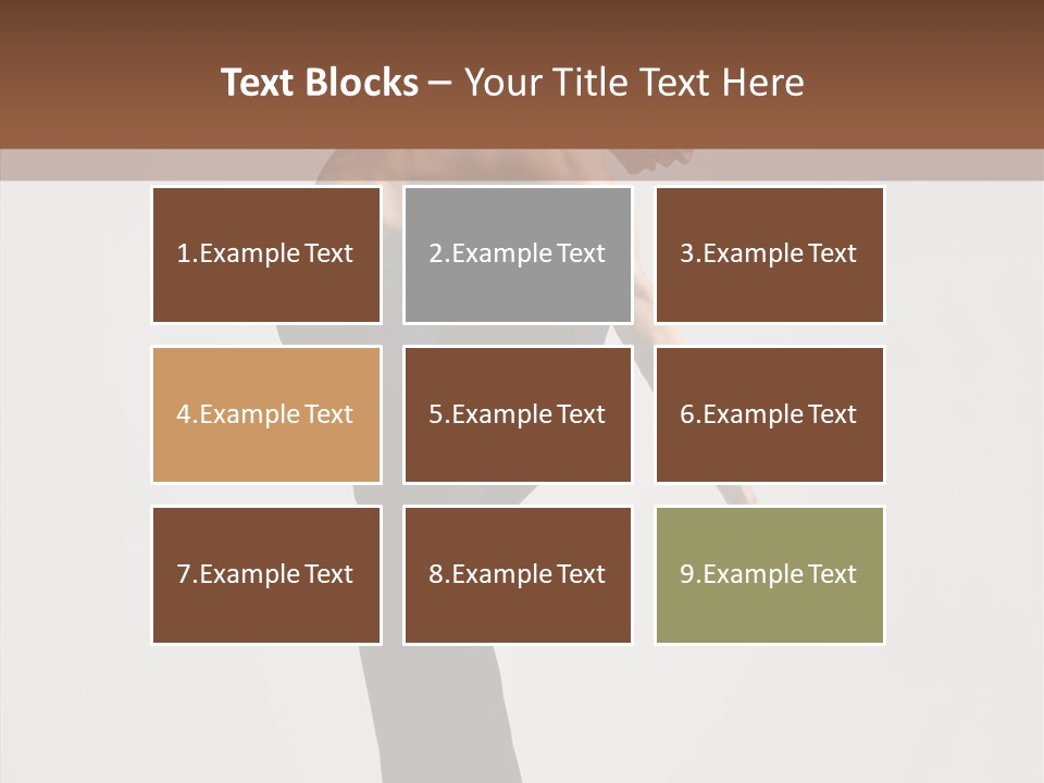 Gymnastic Acrobat Posing PowerPoint Template
