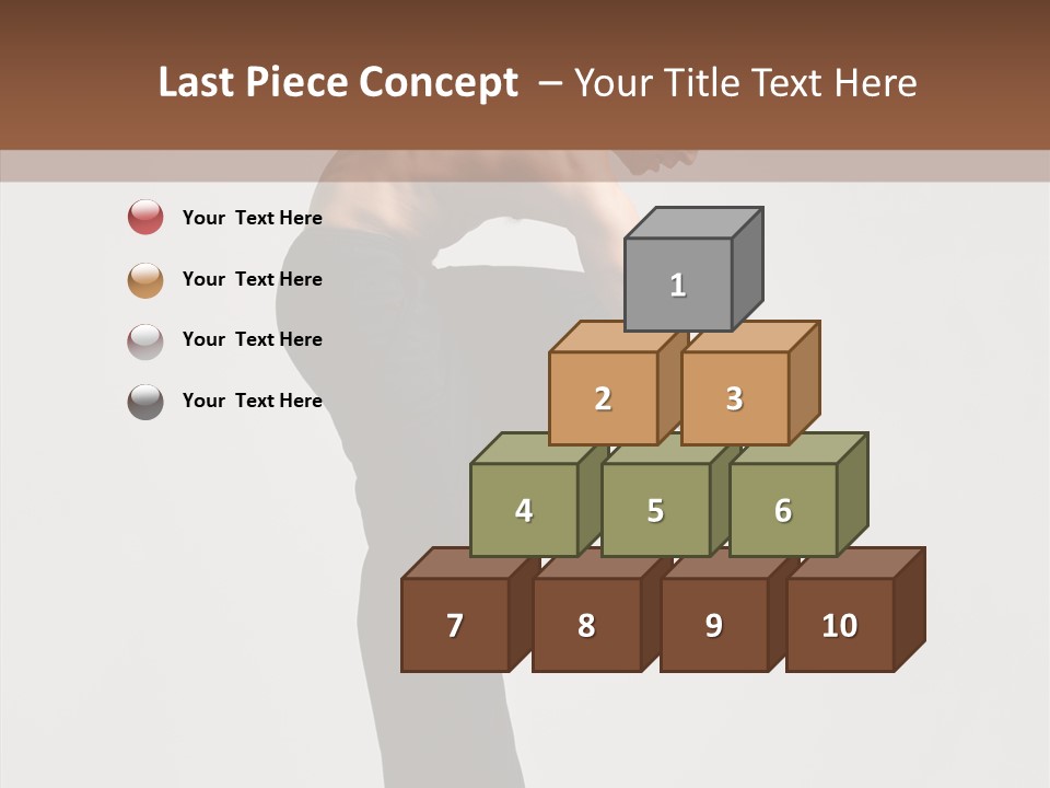Gymnastic Acrobat Posing PowerPoint Template