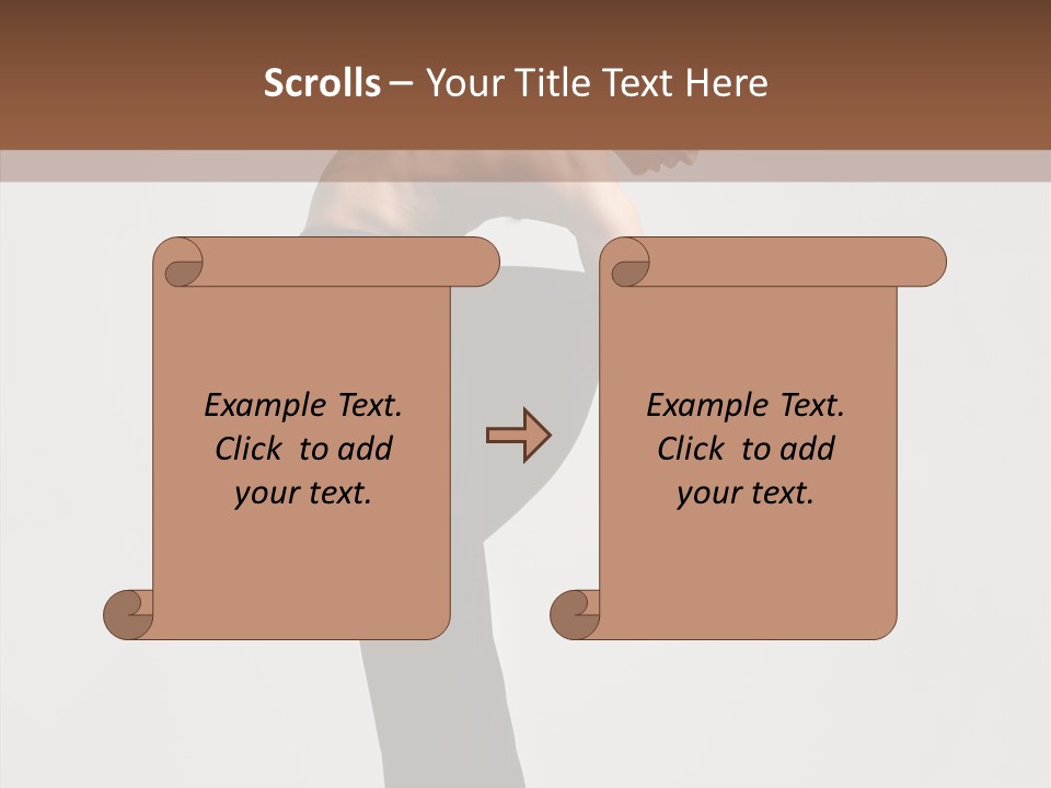 Gymnastic Acrobat Posing PowerPoint Template