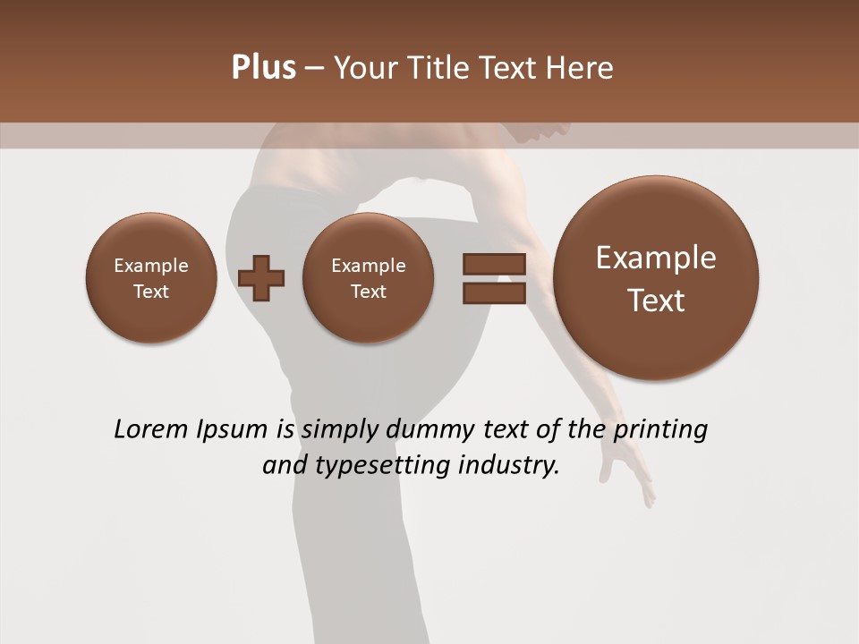 Gymnastic Acrobat Posing PowerPoint Template