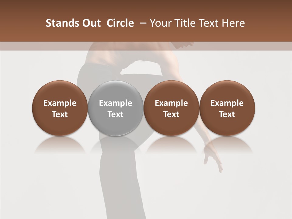 Gymnastic Acrobat Posing PowerPoint Template