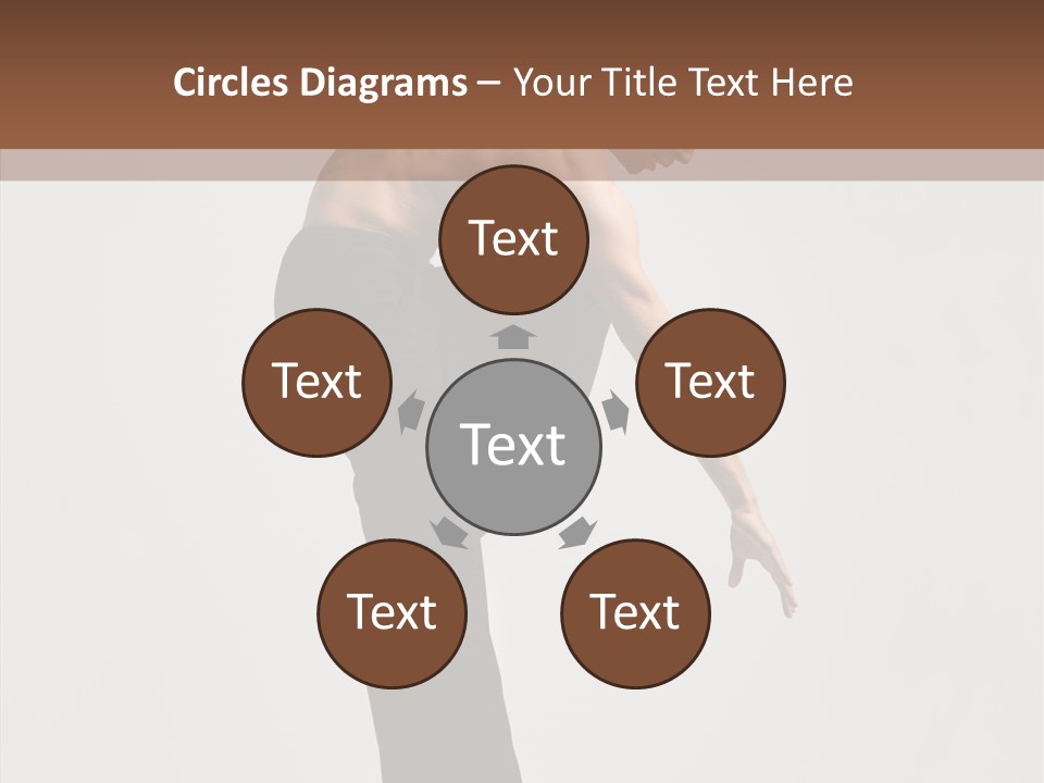 Gymnastic Acrobat Posing PowerPoint Template