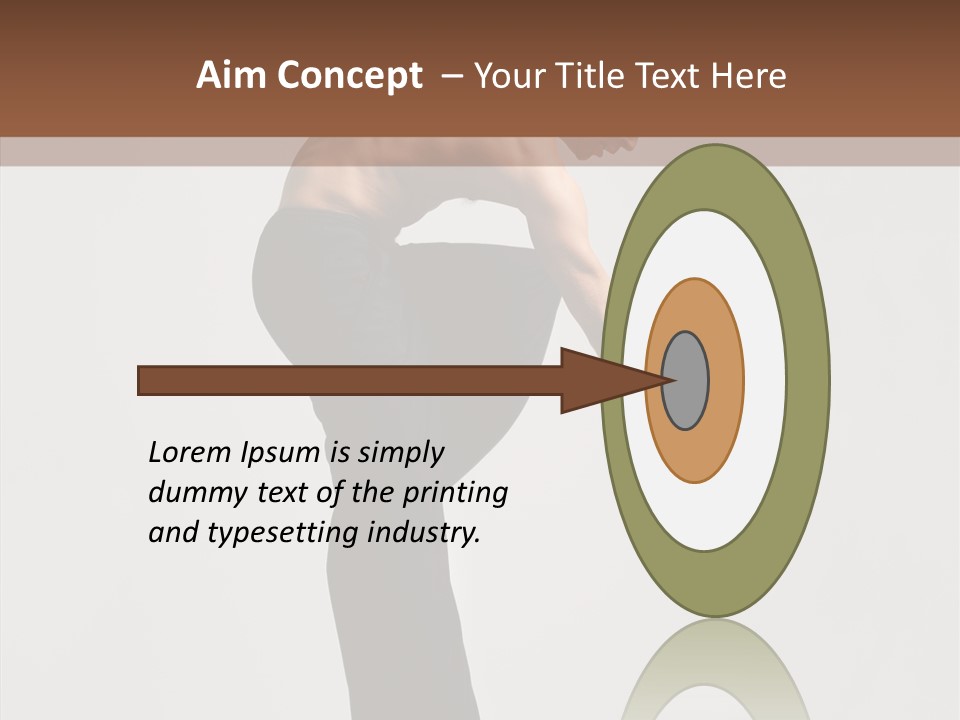 Gymnastic Acrobat Posing PowerPoint Template