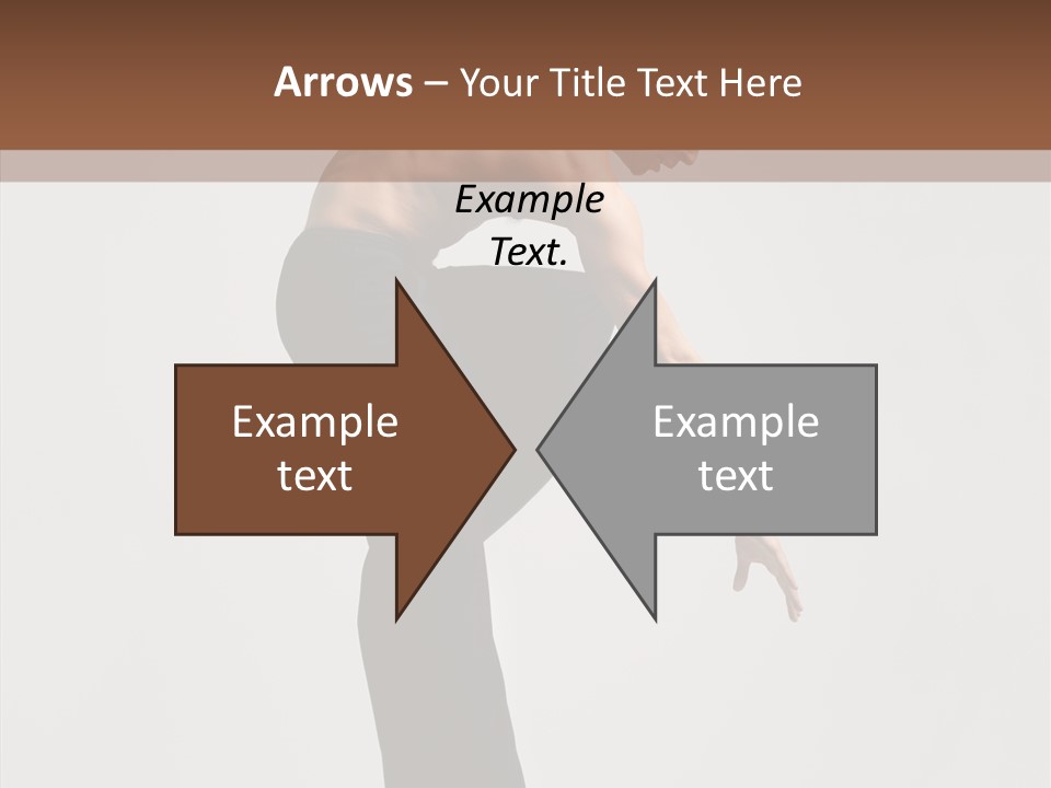 Gymnastic Acrobat Posing PowerPoint Template