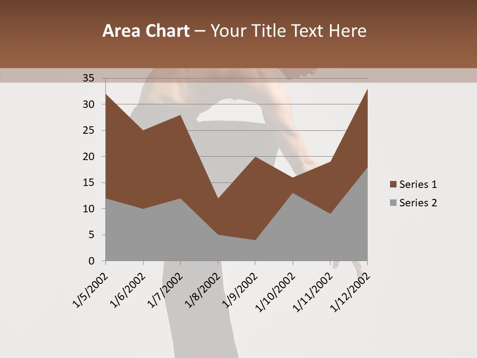 Gymnastic Acrobat Posing PowerPoint Template