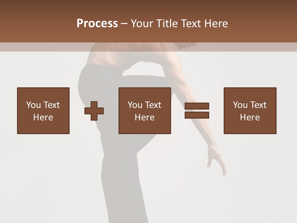 Gymnastic Acrobat Posing PowerPoint Template