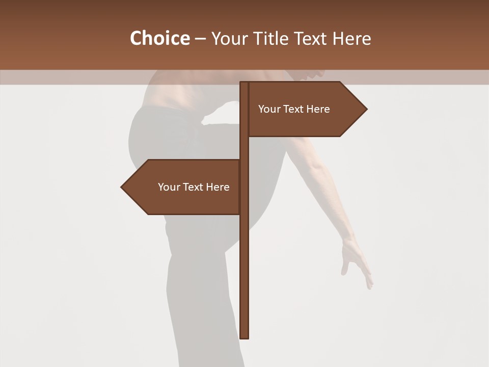 Gymnastic Acrobat Posing PowerPoint Template