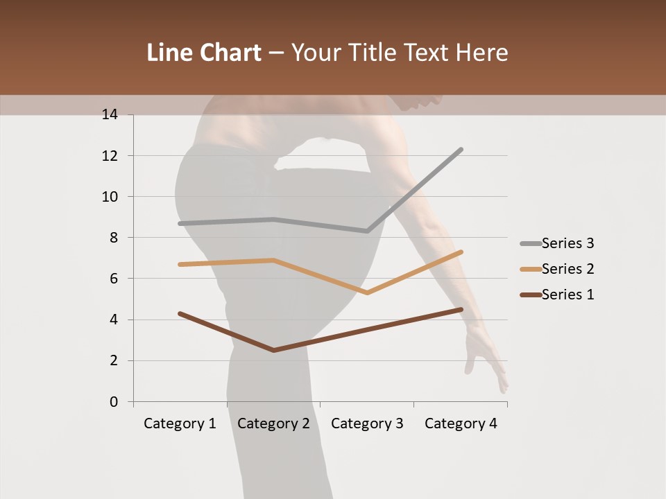 Gymnastic Acrobat Posing PowerPoint Template