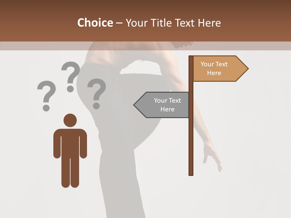 Gymnastic Acrobat Posing PowerPoint Template