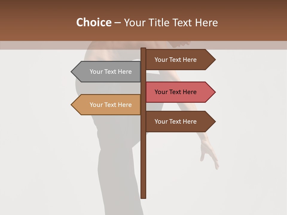 Gymnastic Acrobat Posing PowerPoint Template
