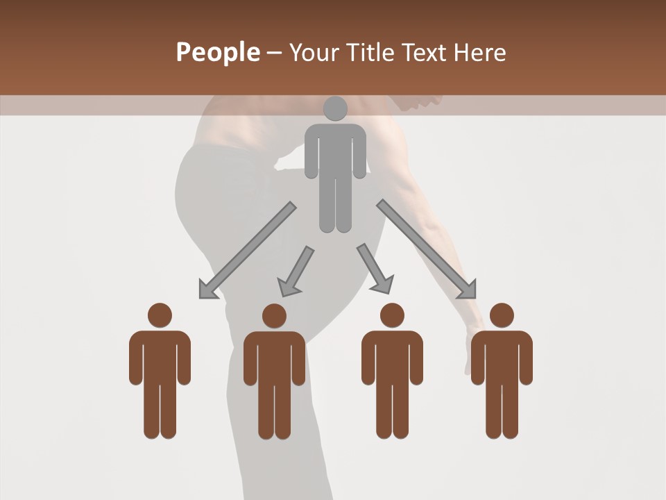 Gymnastic Acrobat Posing PowerPoint Template