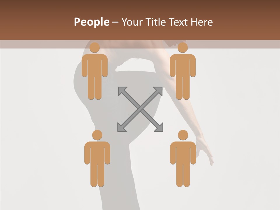 Gymnastic Acrobat Posing PowerPoint Template