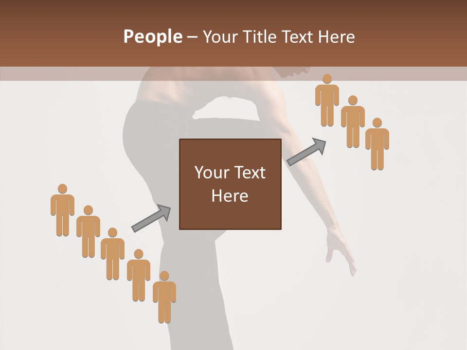 Gymnastic Acrobat Posing PowerPoint Template