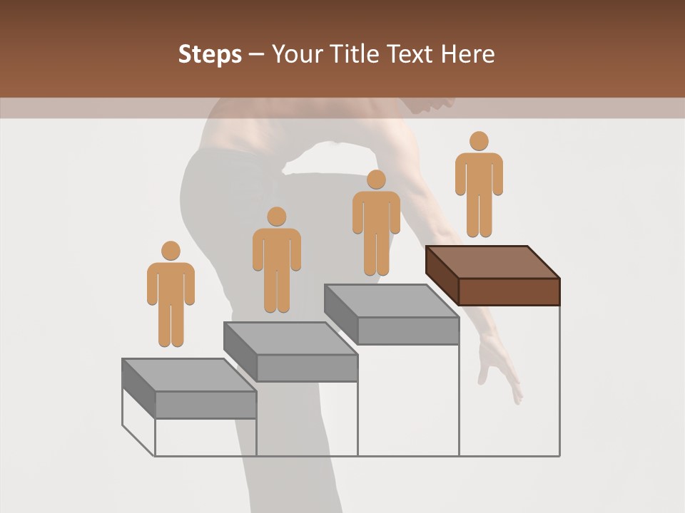 Gymnastic Acrobat Posing PowerPoint Template