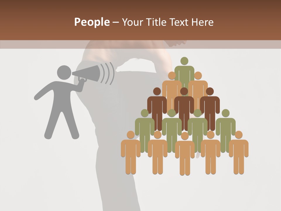 Gymnastic Acrobat Posing PowerPoint Template