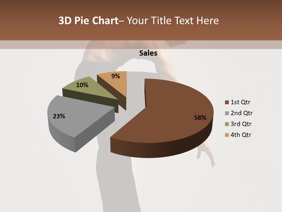 Gymnastic Acrobat Posing PowerPoint Template