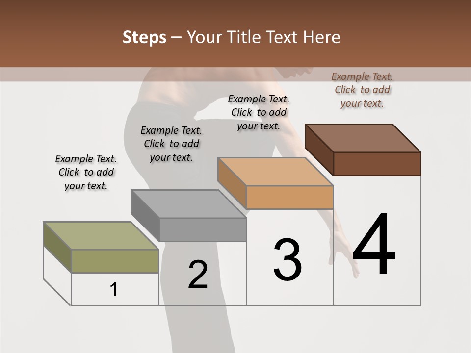 Gymnastic Acrobat Posing PowerPoint Template