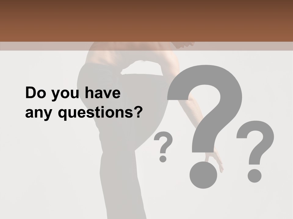 Gymnastic Acrobat Posing PowerPoint Template