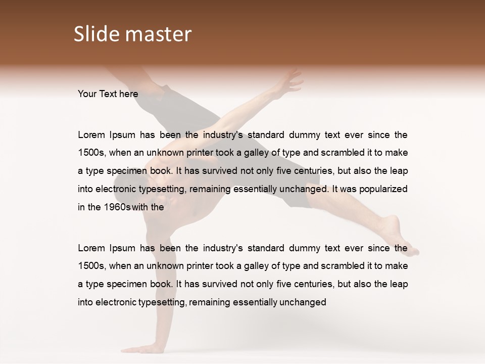 Modern Balance Flexibility PowerPoint Template