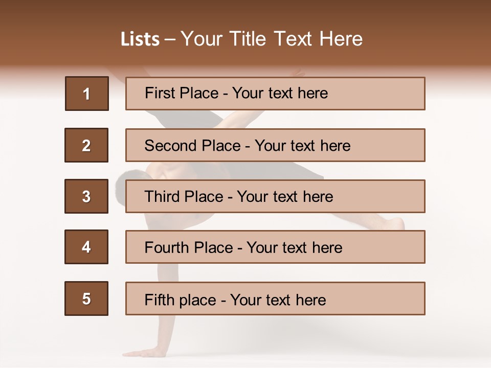 Modern Balance Flexibility PowerPoint Template