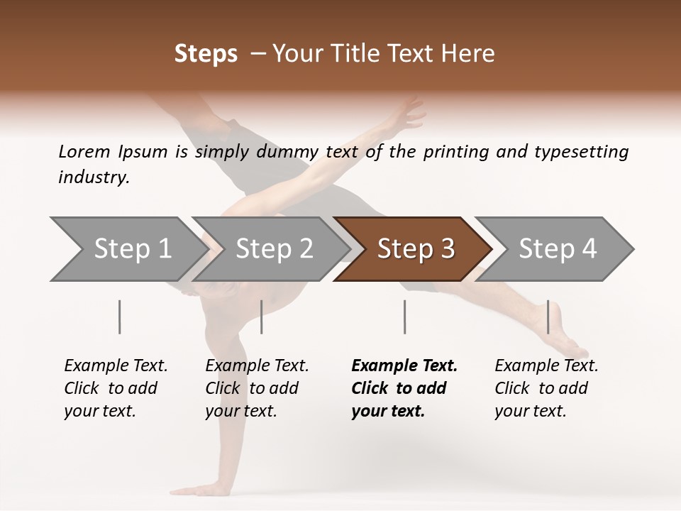 Modern Balance Flexibility PowerPoint Template