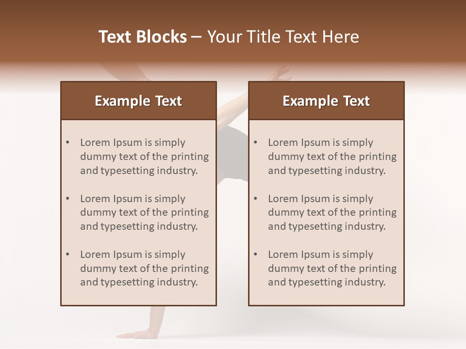 Modern Balance Flexibility PowerPoint Template