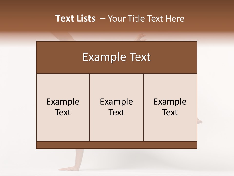 Modern Balance Flexibility PowerPoint Template