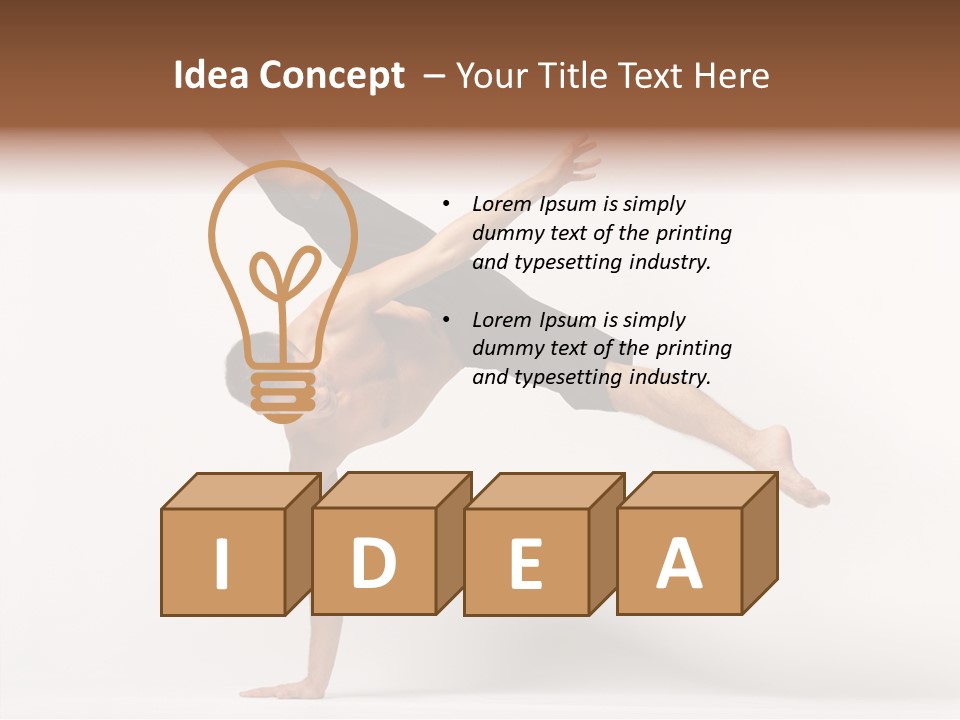 Modern Balance Flexibility PowerPoint Template