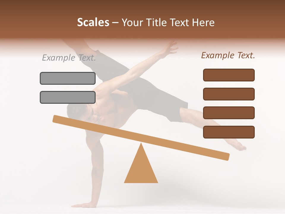 Modern Balance Flexibility PowerPoint Template