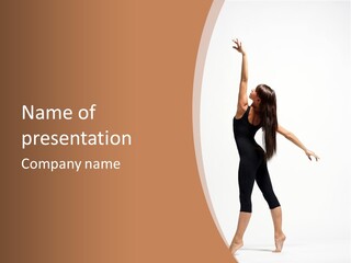 Elegance Motion Ballerina PowerPoint Template