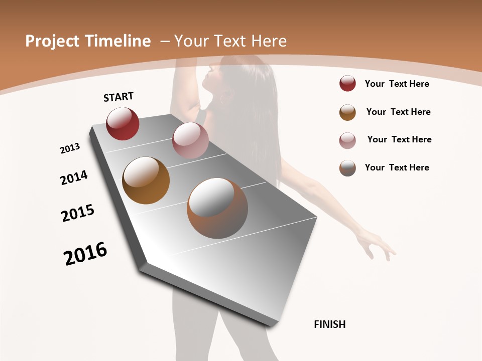 Elegance Motion Ballerina PowerPoint Template