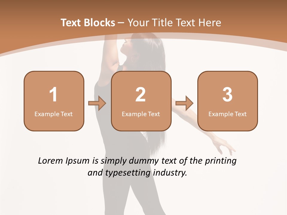 Elegance Motion Ballerina PowerPoint Template