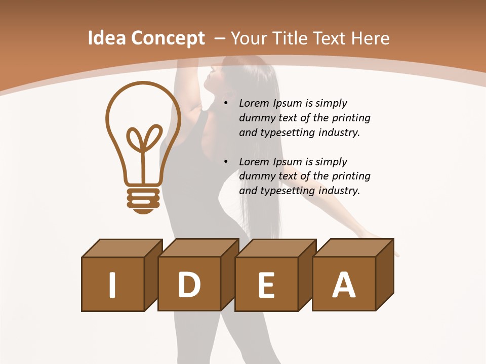 Elegance Motion Ballerina PowerPoint Template