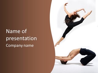 Dancer Gymnastic Elegance PowerPoint Template