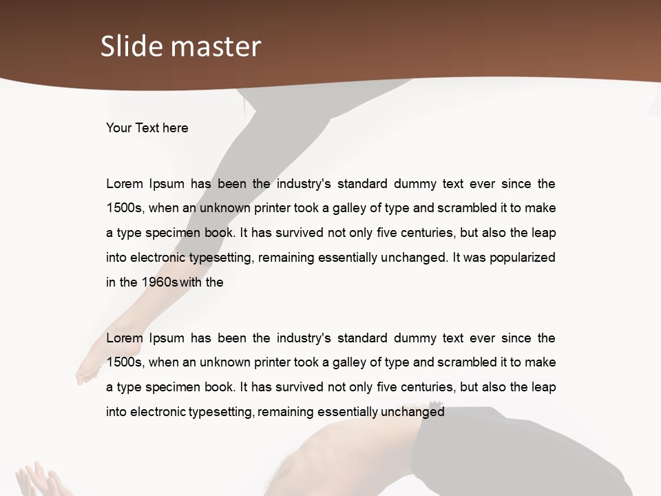 Dancer Gymnastic Elegance PowerPoint Template