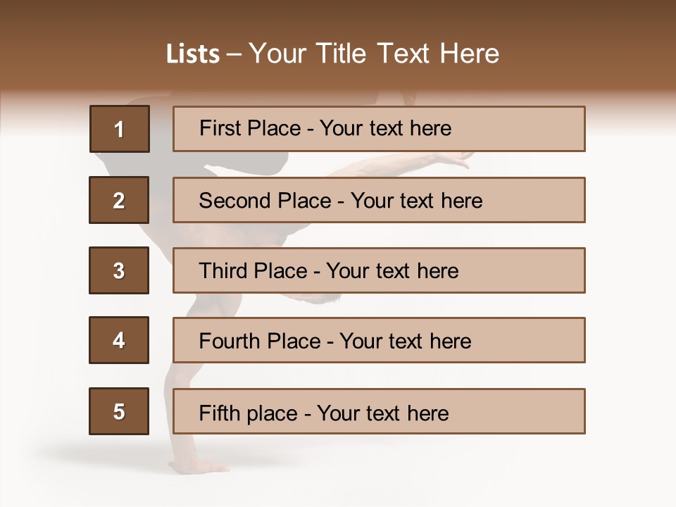 Motion Balance Fitness PowerPoint Template