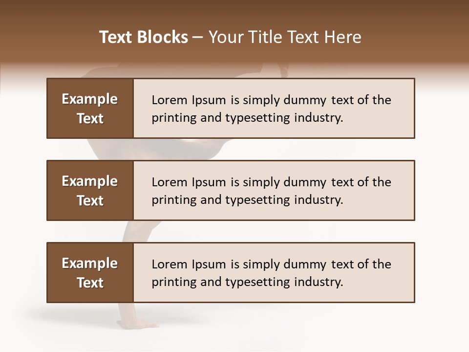 Motion Balance Fitness PowerPoint Template
