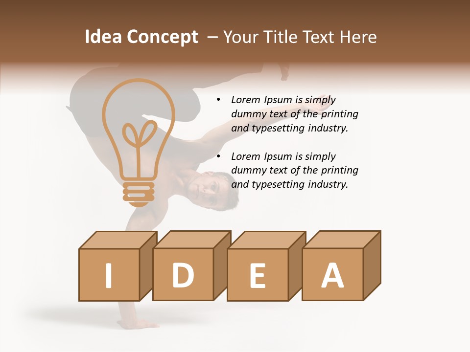Motion Balance Fitness PowerPoint Template