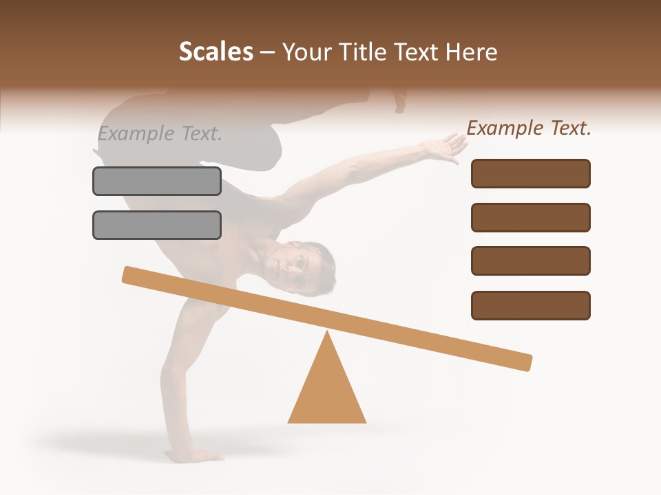 Motion Balance Fitness PowerPoint Template