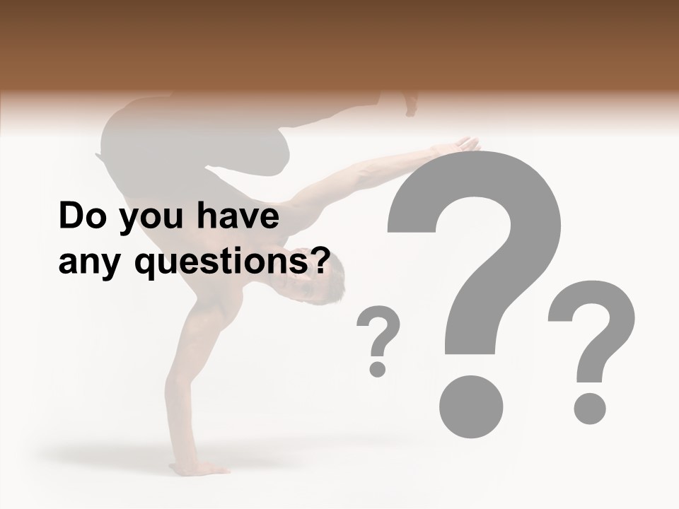 Motion Balance Fitness PowerPoint Template