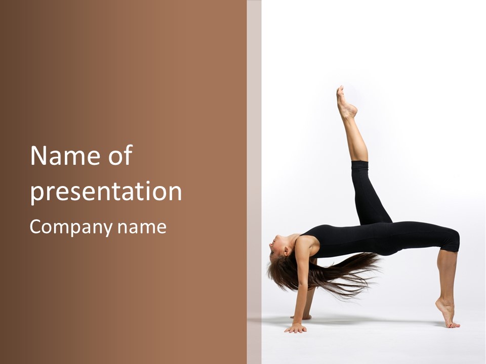 Performance Leotard Balance PowerPoint Template