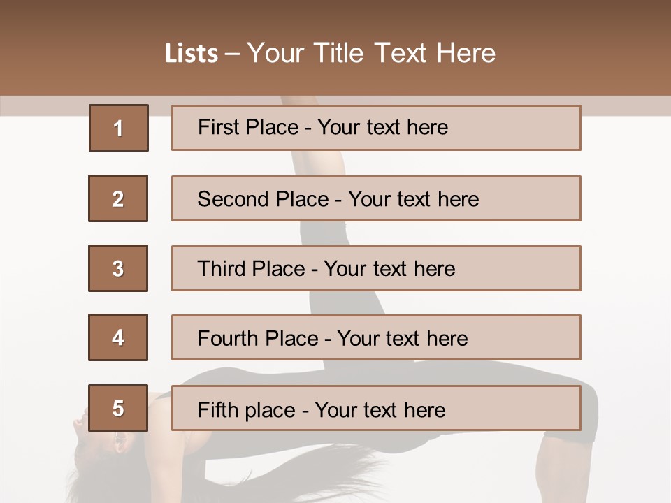 Performance Leotard Balance PowerPoint Template