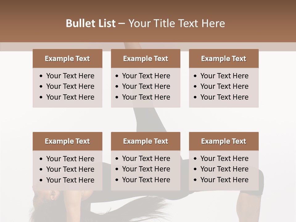 Performance Leotard Balance PowerPoint Template